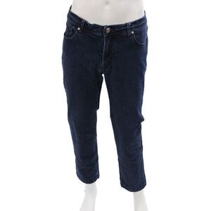 Marco Pescarolo Mens Dark Blue Cropped Ankle Jeans Size 36